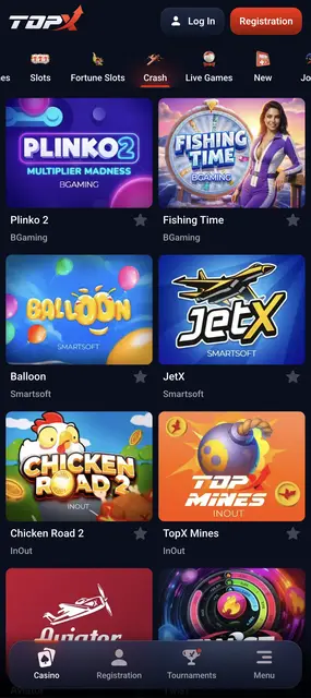 TopX: apartado de juegos instantáneos con Aviator y JetX