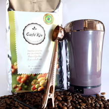Cargar imagen en el visor de la galería, Café en grano variedad Superior mas Molinillo eléctrico y cuchara clip dosificadora
