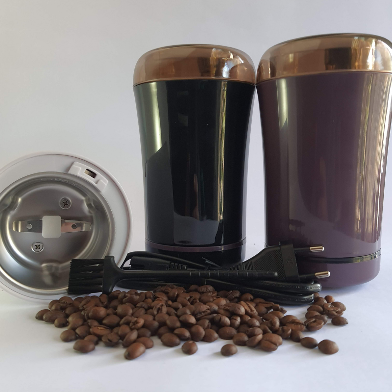 Molinillo de café eléctrico (moledor) + 250gr Café especialidad Superior.  Hoja de acero inoxidable, rápido para granos de café / especias / hierbas,  nueces, granos. – caferioTienda