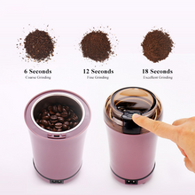 Cargar imagen en el visor de la galería, Molinillo de café eléctrico. Hoja de acero inoxidable, Moledor rápido para granos de café / especias / hierbas, nueces
