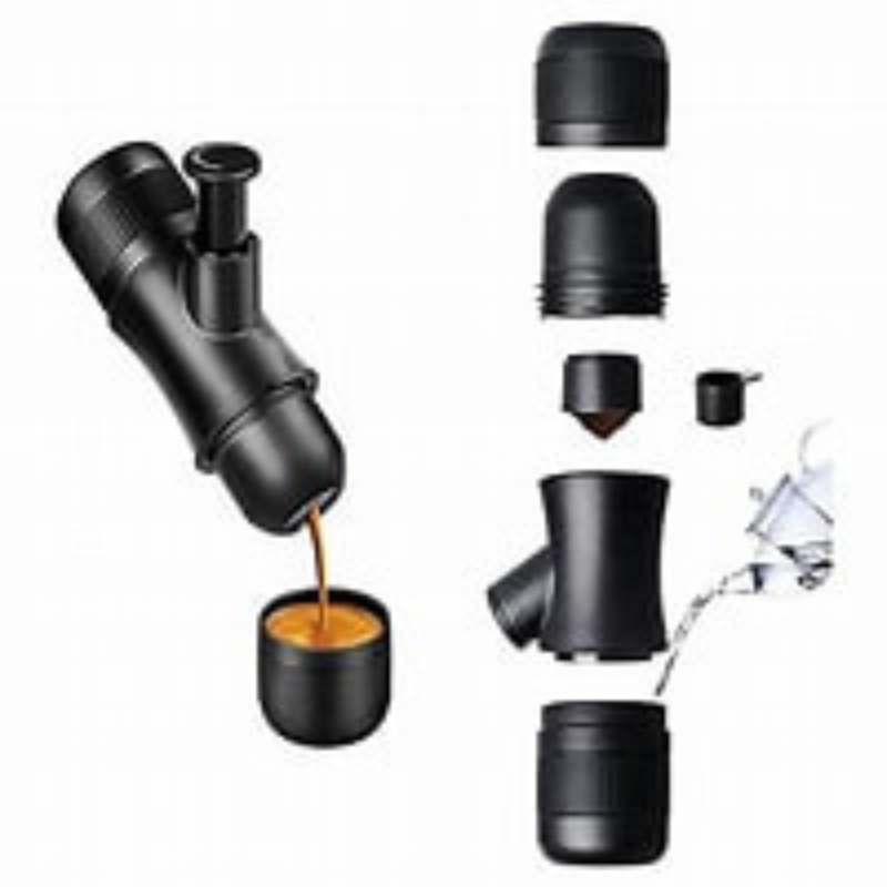 Máquina de Espresso Portátil, Mini Cafetera de Mano, Cafetera Eléctrica  Recargable, Cafetera de Viaje Compatible con K Capsule y café Molido para  Camping o Senderismo : : Hogar y Cocina