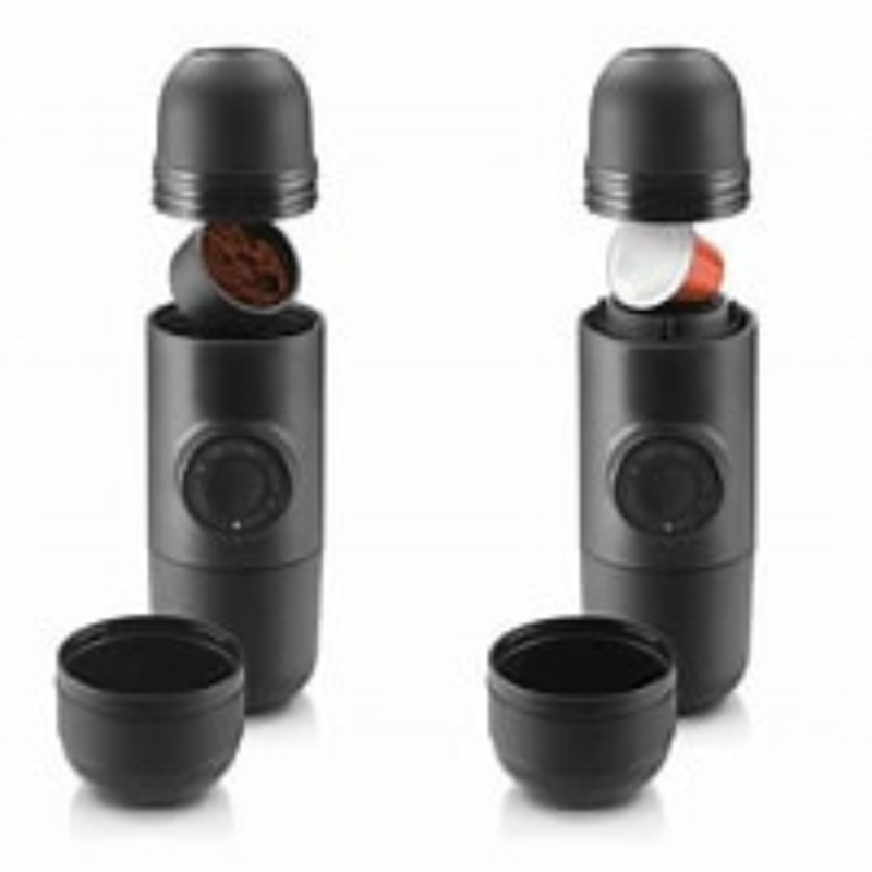 Cafetera Portatil,Mini Cafetera de Café Molido o Capsulas Portátil