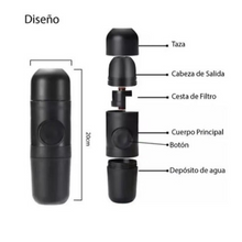 Cargar imagen en el visor de la galería, Cafetera Portatil,Mini Cafetera de Café Molido o Capsulas Portátil, Máquina de Café Espresso Cafetera Manual,para Acampar Senderismo
