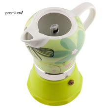 Cargar imagen en el visor de la galería, Cafetera Italiana o Moka nuevo diseño de cerámica estufa sostenible 3/6 tazas
